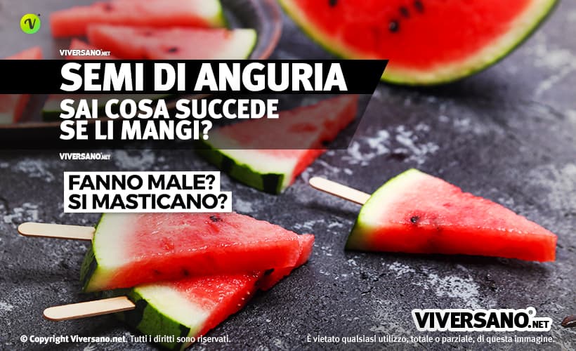 Fette di cocomero con i semi