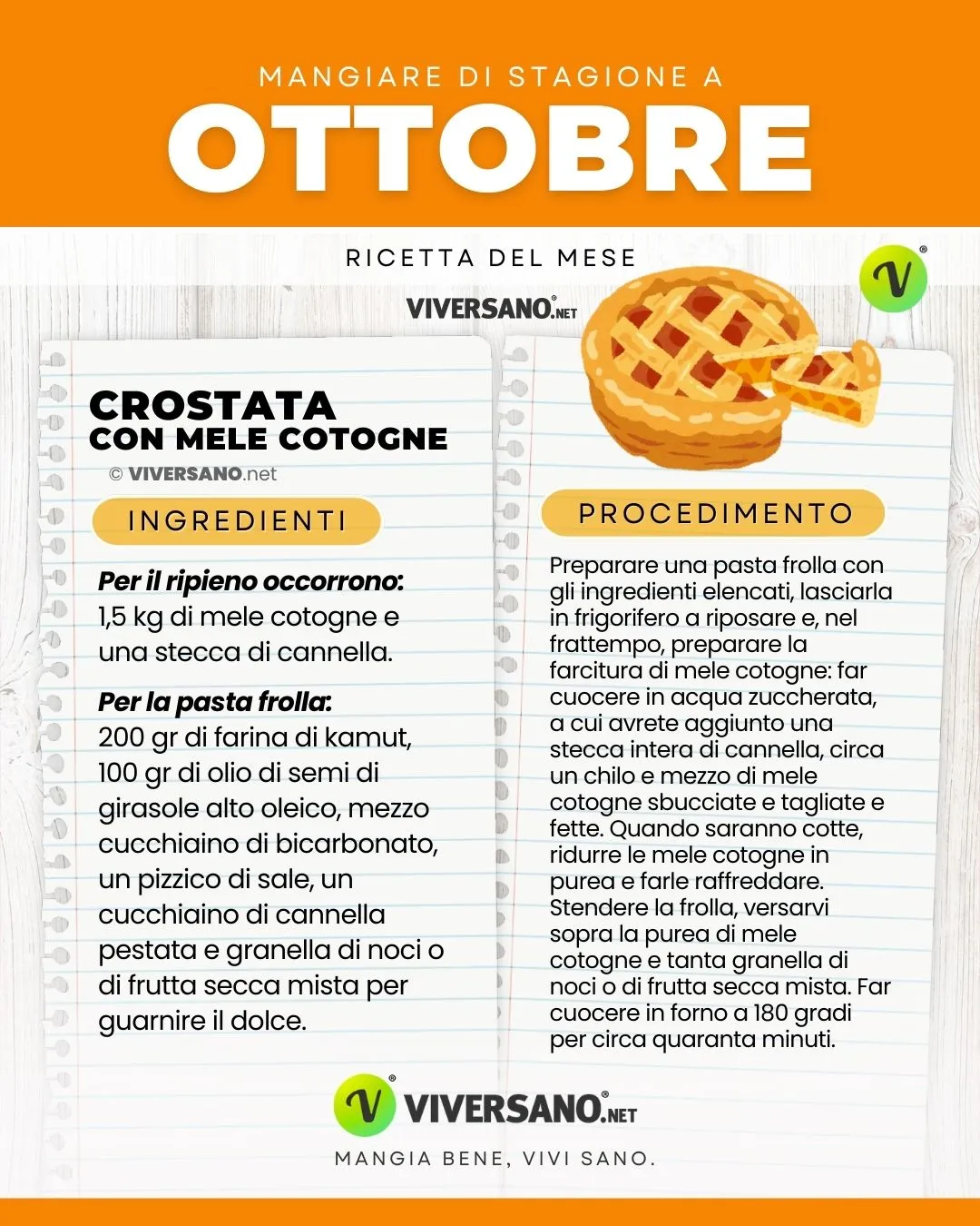 Crostata di mela cotogna ricetta di autunno