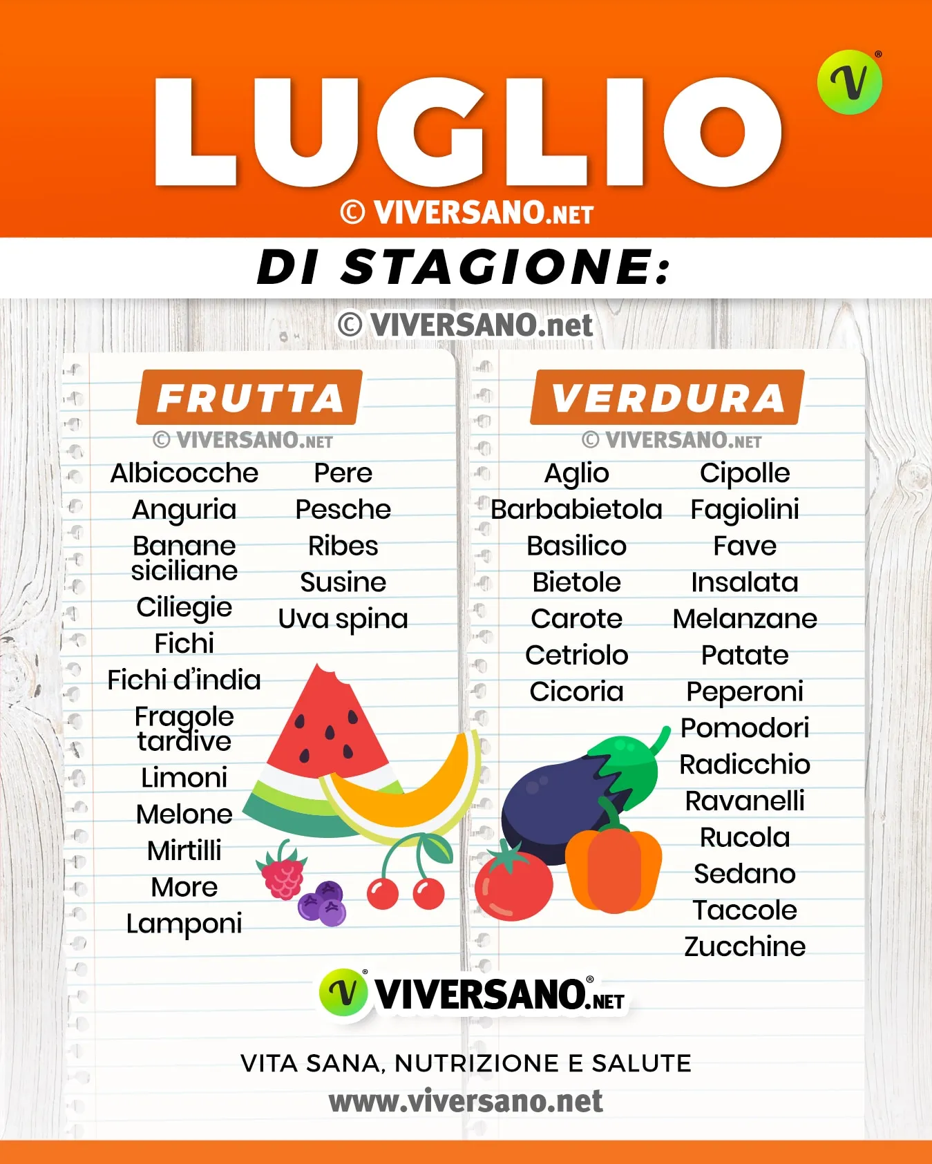 Scarica: mangiare di stagione a Luglio