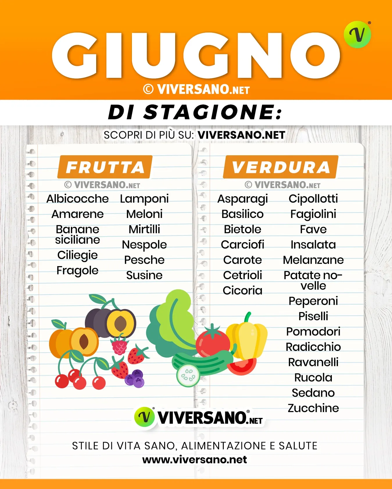 Scarica: mangiare di stagione a Giugno in formato verticale