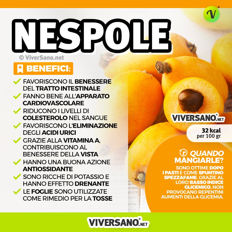 Infografica: I benefici delle nespole