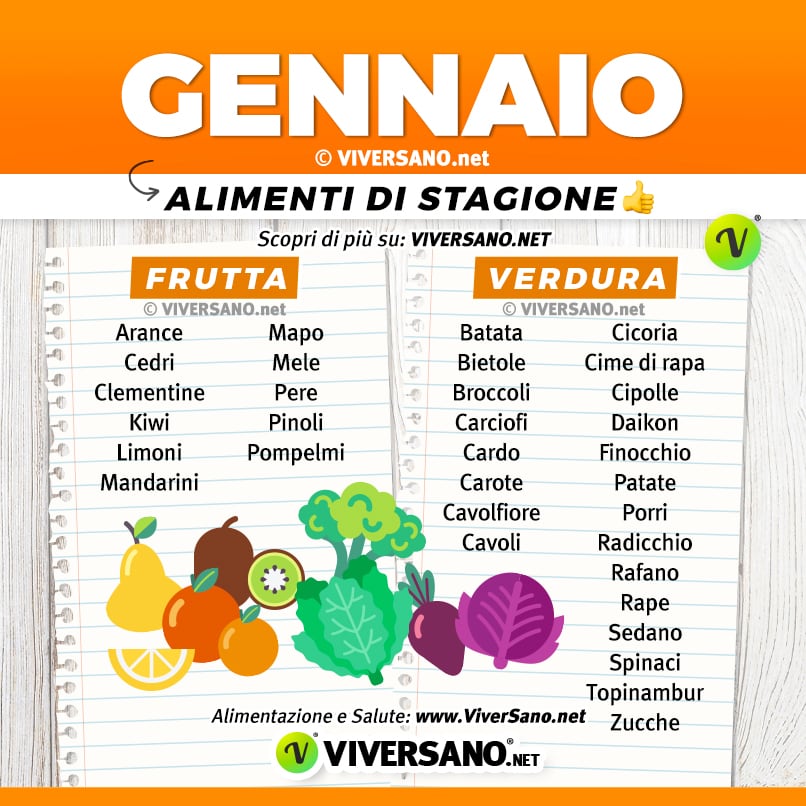 Scarica: Mangiare di stagione a Gennaio Scarica: Mangiare di stagione a Gennaio