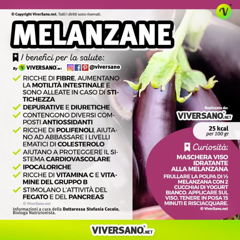 Melanzane benefici, valori nutrizionali, calorie e controindicazioni