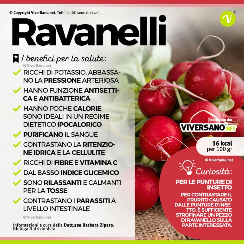 Ravanelli: proprietà, benefici e controindicazioni