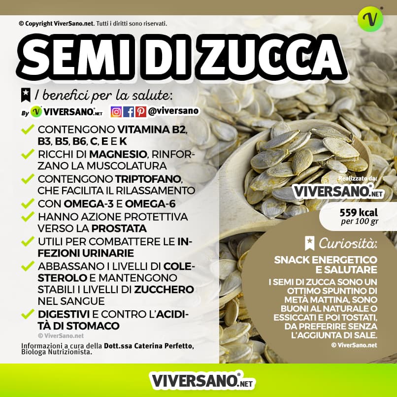 Scarica: Le proprietà dei semi di zucca