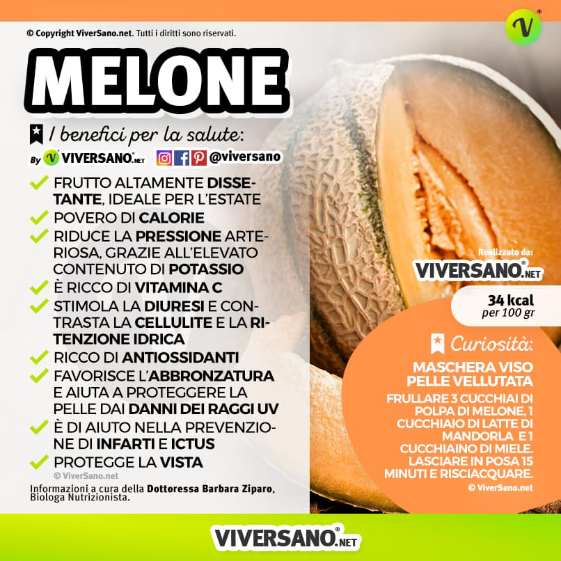 Scarica: Le proprietà del melone