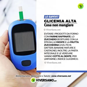 Glicemia alta: cosa non mangiare
