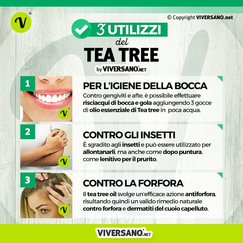gli utilizzi del tea tree oil