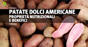 Patate dolci sfuse di colori misti