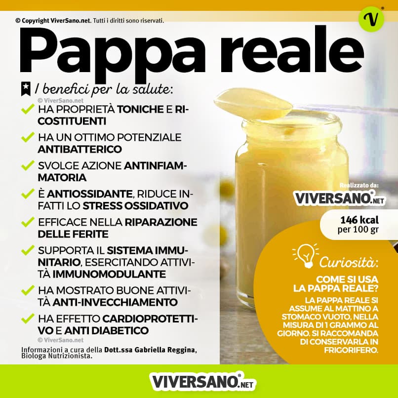 Pappa reale benefici, proprietà, controindicazioni e