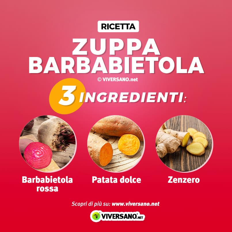 Infografica sui 3 principali ingredienti della ricetta