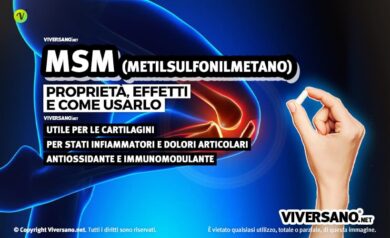 Metilsulfonilmetano per articolazioni capelli e cartilagini