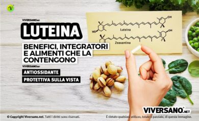 Luteina e benefici per la vista